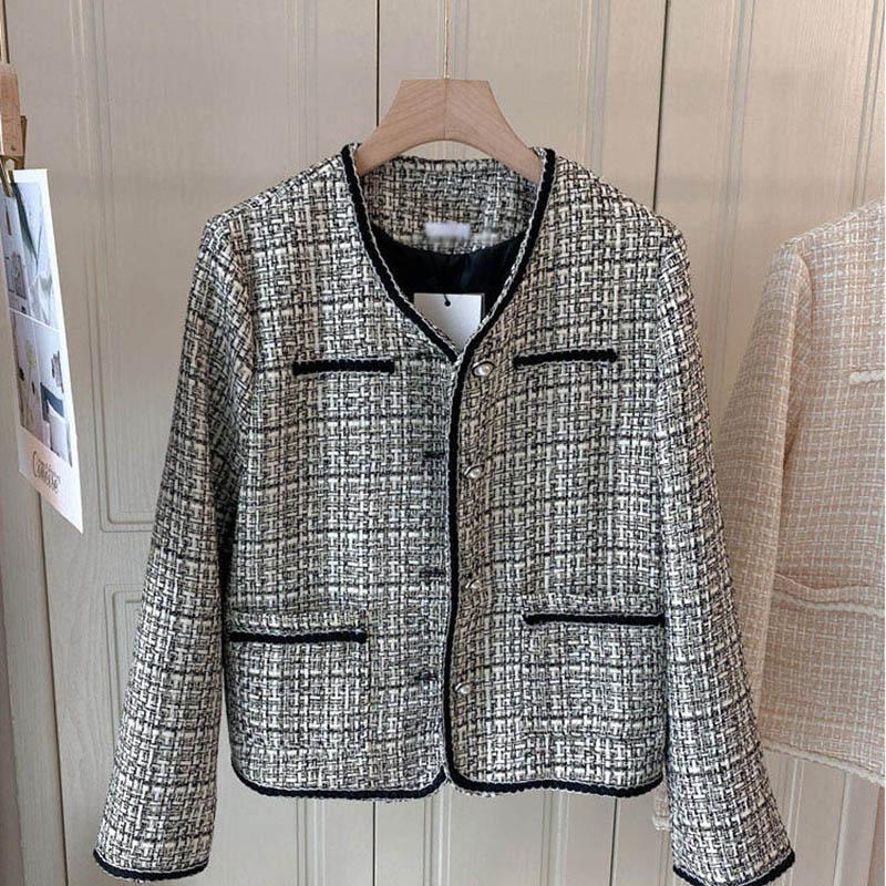 Yüksek kaliteli Bayanlar Tüm Maç Küçük Koku Ceket Sonbahar Tüvit Ceket Kadın