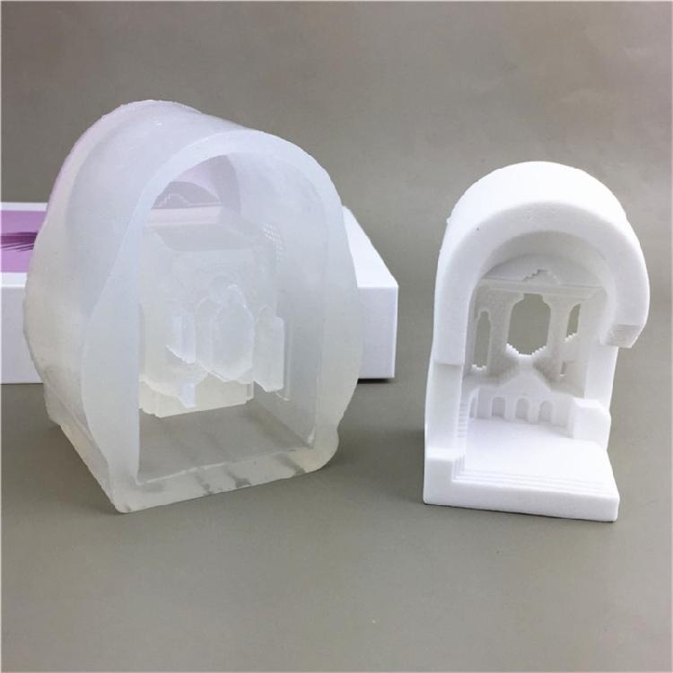 Durable Silicone Cake Moulds Easy To Clean Roman Palaces Shaped DIY Baking Molds