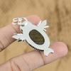 Natural Iron Tiger Eye Gemstone Pendant Yellow 925 Sterling Silver Jewelry
