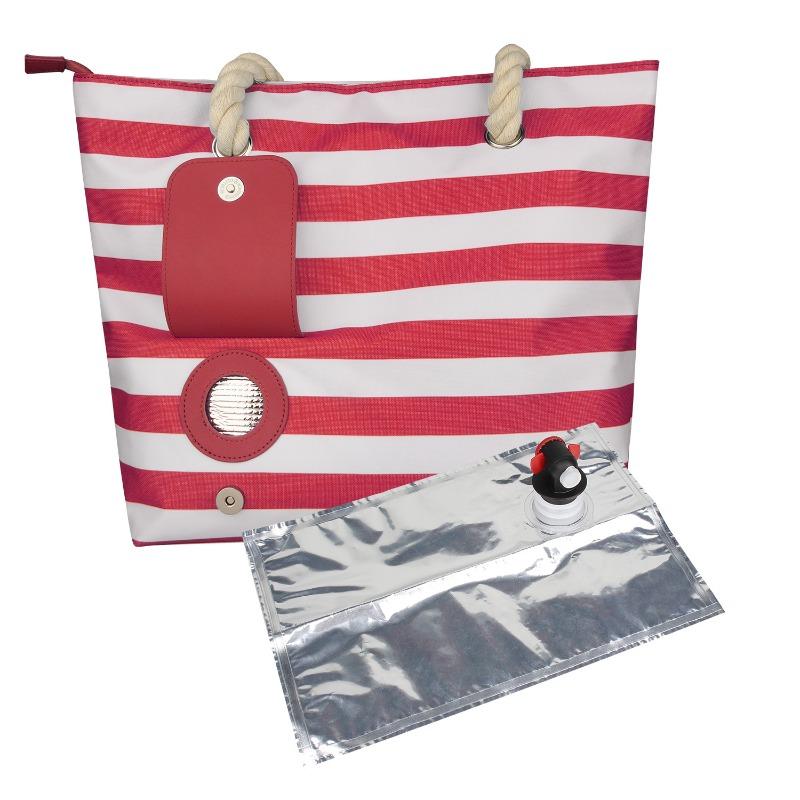 

Heat Thermal and Preservation Handbag Portable Beach Wine Bag Outdoor Camping Picnic Bag Simple Style Convenient and Practical