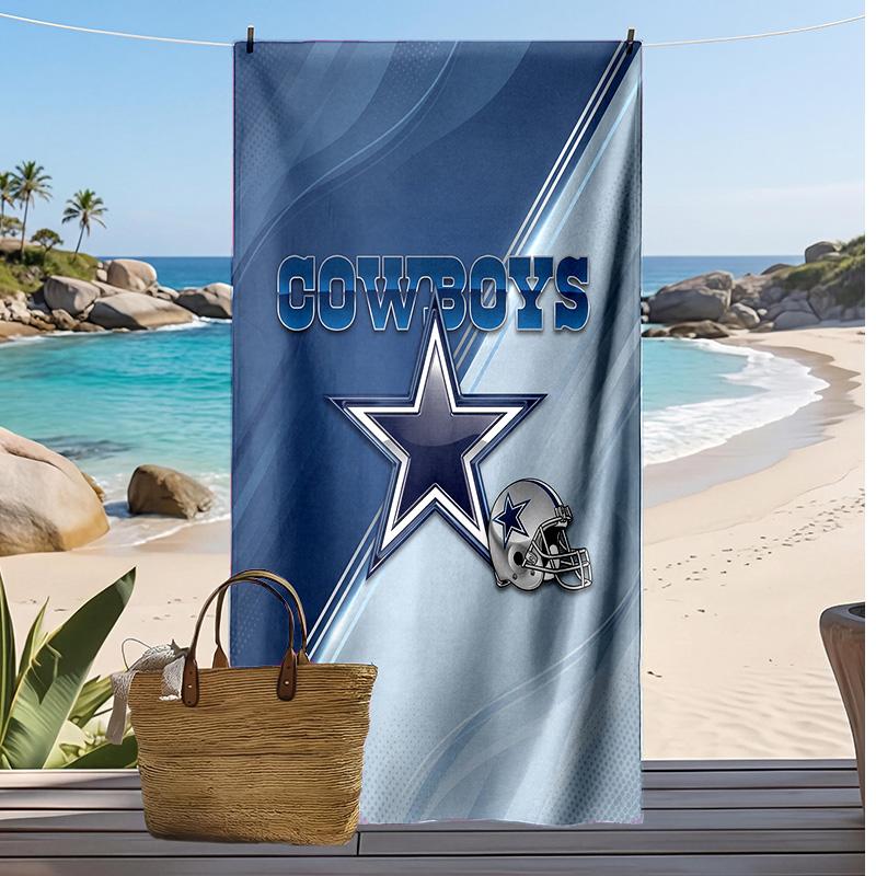 Dallas Cowboys Print Beach Towel Soft Portable Quick?dry Towel For Pool Summer Vacation Outdoor Sport