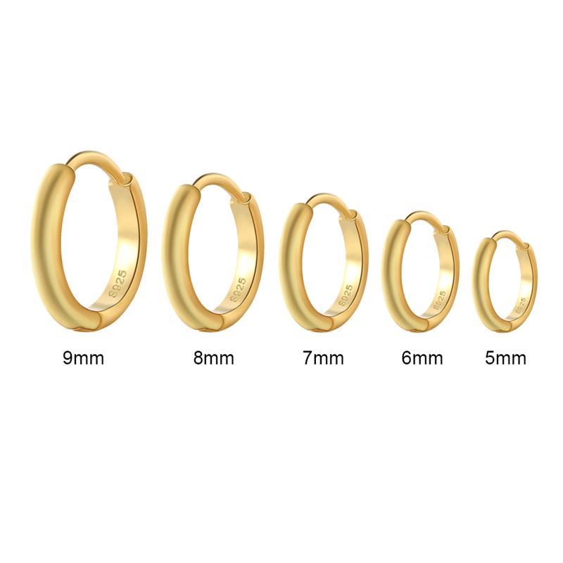 ROXI Винтажные Блестящие Геометрические Круглые Серьги из Серебра 925 пробы для Женщин Серьги-кольца Серьги Женские 8mm золотой