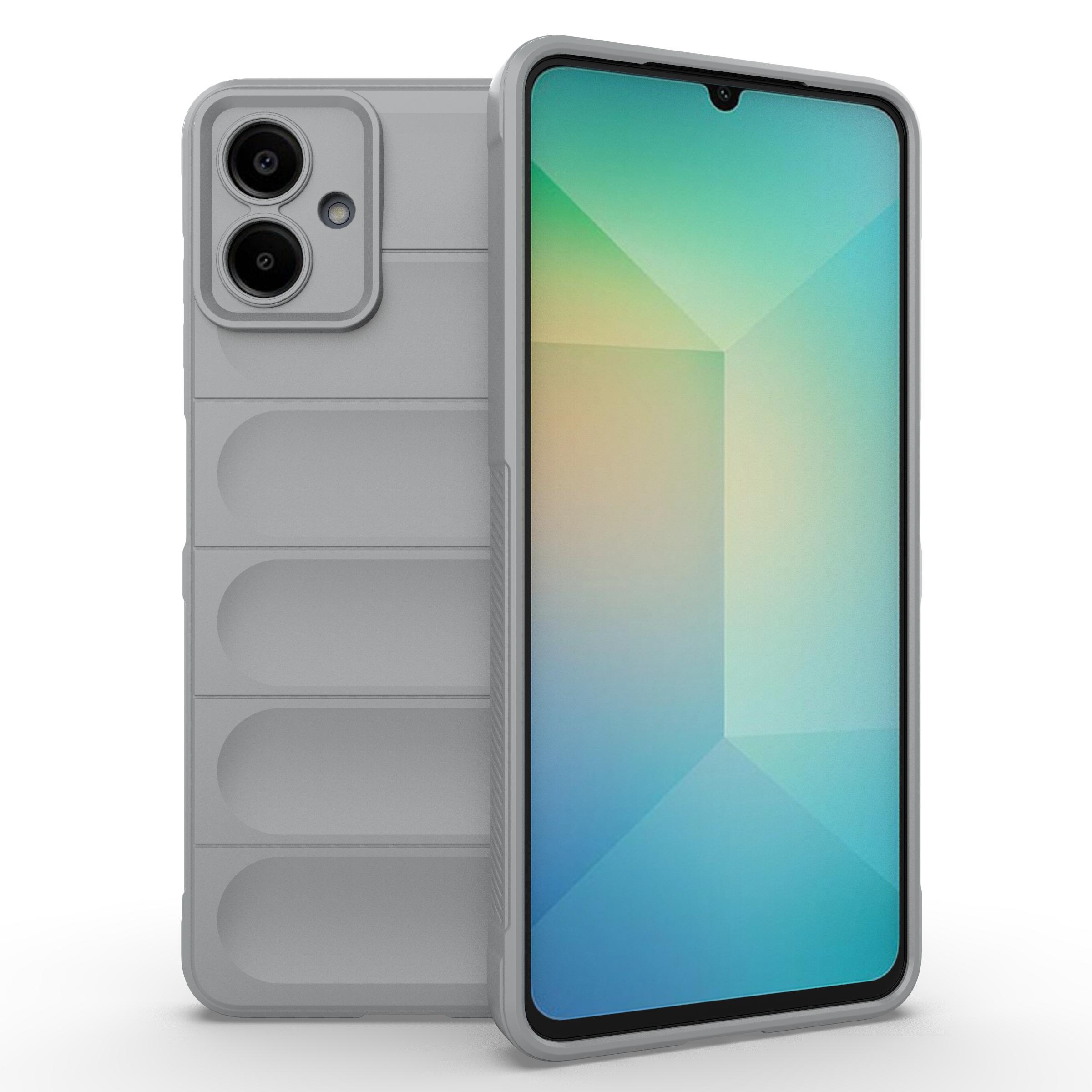 

For Samsung Galaxy A06 4G Case Anti-Drop Soft TPU Rugged Phone Back Cover Light Grey