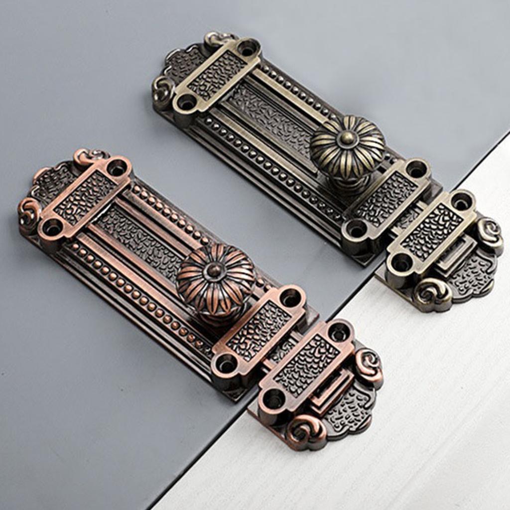 Thickened Sliding Bolt Door Lock Zinc Alloy Slide for Latch Lock Safety Door Barrel Bolt Retro Privacy for Latch Easy To