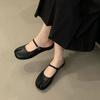 Fashion Fashion Buckle Strap Shallow Women Mary Janes Flats Shoes Strange Toe Footwear Soft Ladies Flats Lolita Shoes Female Slides
