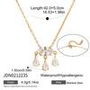 Youthway Water Drop Horse Eye Shape Zircon Pendant Necklace For Women 18K Gold Plated Stainless Steel Necklace Fashion Jewelry