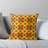 Geometric Pattern Retro Vintage Elegant Graphic 50s 60s 70s Throw Cushions & Pillows Without Core