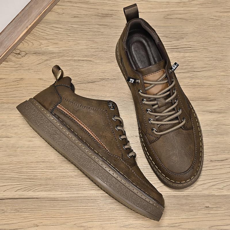 Neue Herren-Sneaker Bequeme Herren-Freizeitschuhe Weiß Herren-Board-Schuhe Schnürschuhe Outdoor-Schuhe für Herren Minimalistische Vulkanisierte Schuhe