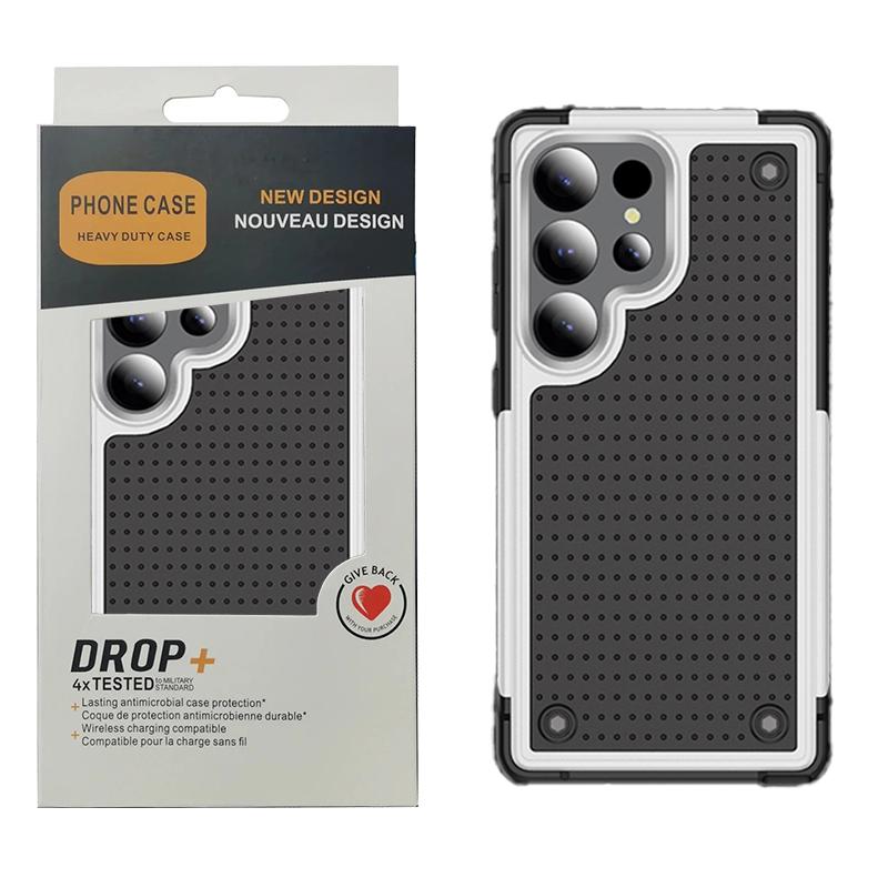 Heavy Duty Rugged Armor Heat Dissipation Hole Phone Case for Samsung S26 Ultra S25 S24 S23 Plus Shockproof Protect Hard Cover