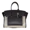 Cross-border first-layer cowhide canvas Shaffy thread oblique needle craft pair bag king platinum 30/35 genuine leather handbag