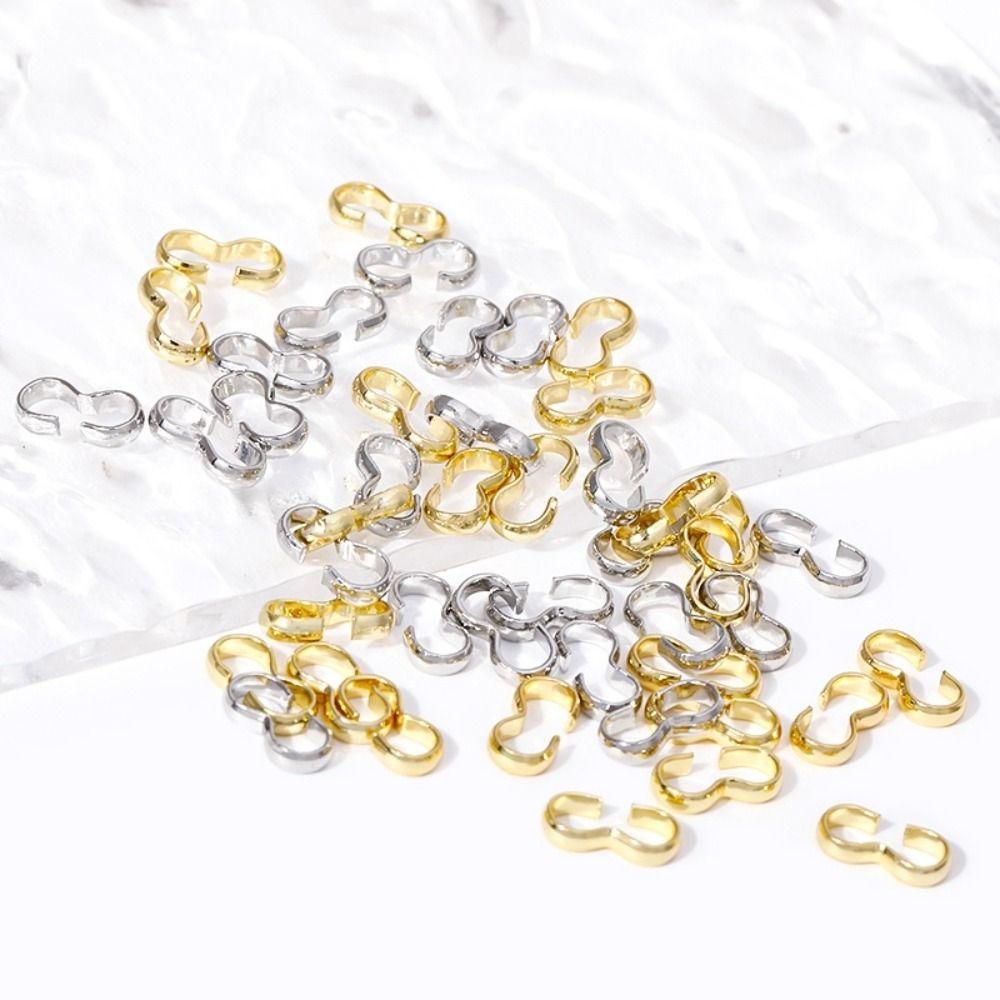 100Pcs Smooth Finish Charm Connector for Bracelets Necklaces Making DIY Jewelry Materials