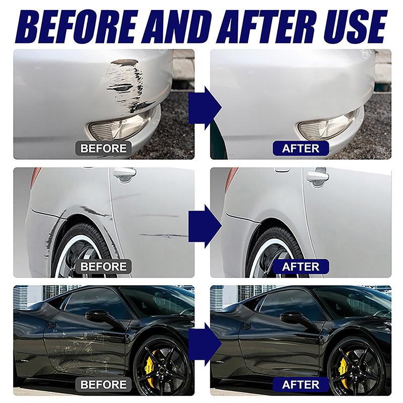 Set da 2 Pezzi Rimuovi Graffi Auto Pasta Lucidante Auto con Spugna Kit Cura Vernice Carrozzeria Auto Set Cura Lucidanti Auto Strumento di Riparazione
