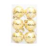6x Christmas Ball Ornaments Decorative Xmas Balls Baubles 6cm Christmas Tree Hanging Ornaments for Wreath Garland Home Indoor