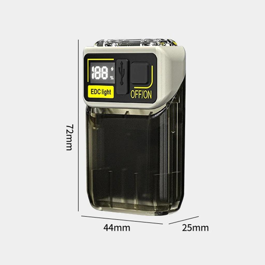 Flashlight High Power USB Rechargeable LED Tactical Digital DisplayAdjustable Built-in Battery Portable Camping Hiking Emergency