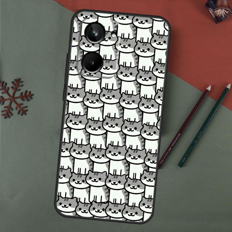 Funny Cute Cats Case For Realme 15 Pro GT7 GT6 C65 C67 C61 C53 C55 C51 C35 C63 C71 C75 11 12 13 14 Pro Plus