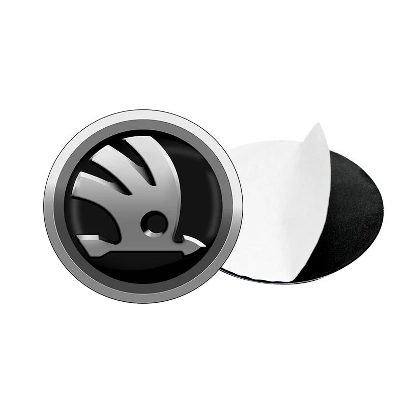KOXI8 4Pcs New Car Wheel Center Hub Cap 56mm Emblem Decal Wheel Sticker For Skoda Fabia Octavia Karoq Kodiaq Kamiq Superb Rapid Citigo