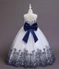Children's Formal Bow Lace Princess Dress