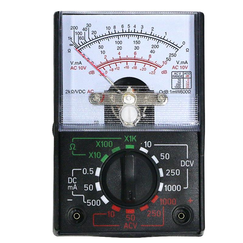 A44Z-Mini Analog Multimeter Tool AC/DC 1000V Voltmeter 500Ma Ammeter 1K Resistance Meter Handheld Pointer Voltage