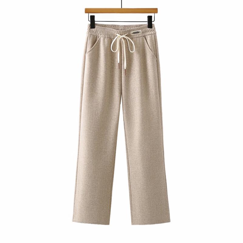 Yalu Women's Casual High-Waist Straight-Leg Pants