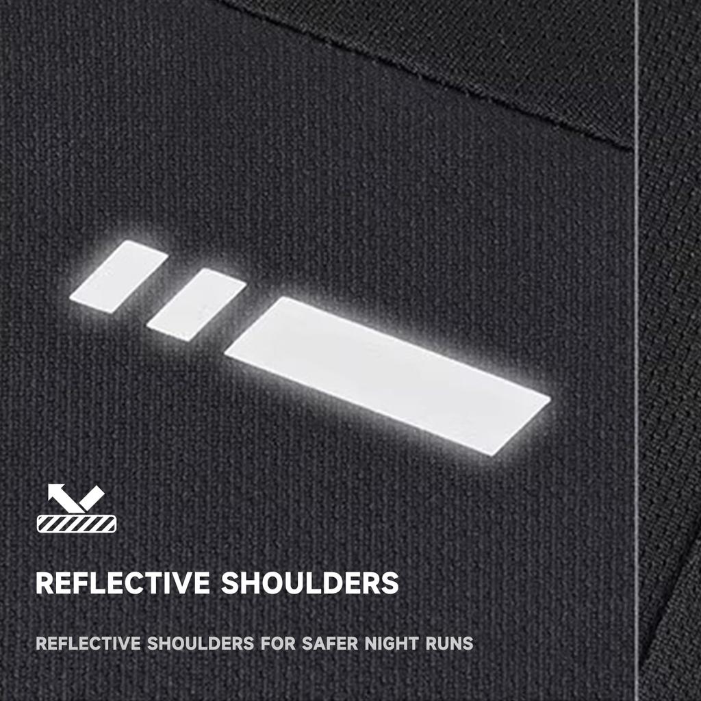 Men's Gradient Athletic T-Shirt, Short Sleeve Stretch Crew Neck Sports Top for Running Gym and Training