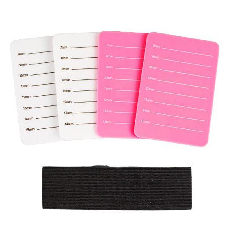 Grafted Eyelash Show Board Eyelash Extension Hand Plate Lash Holder Eyelash Extension Pallet With Adjustable Wrist Strap 1-10pcs