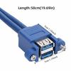 50cm USB 3.0 Extension Cable Dual Ports Panel Cable Motherboard Extension Cable  PC Building