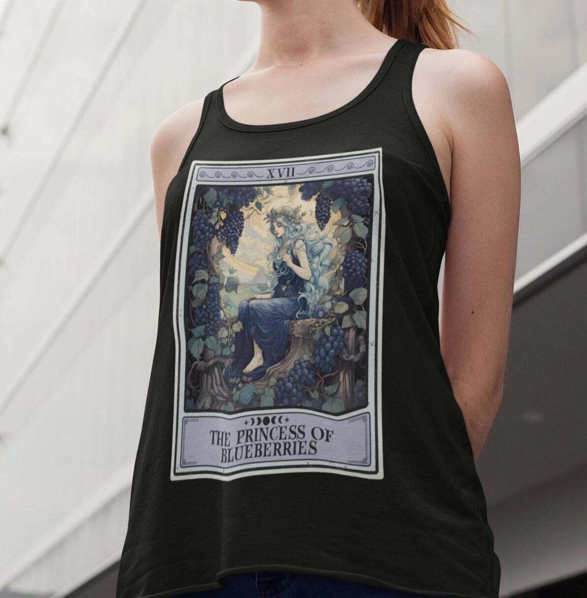 The Princess Of Blueberries Tarot Card Tank Top XL