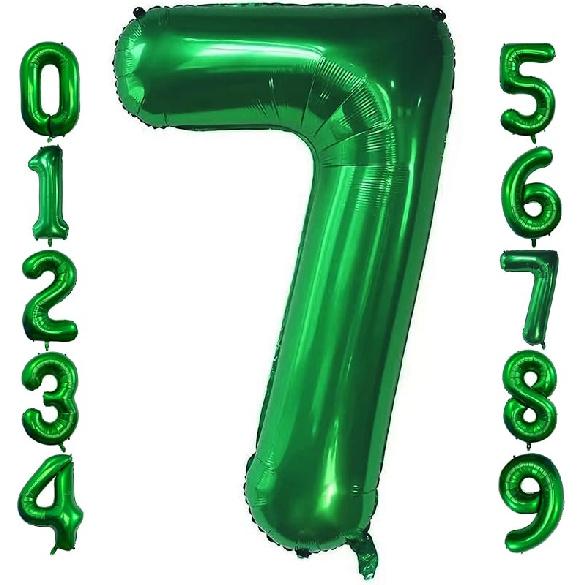 40 Inch Dark Green Number 5 Balloon Large Size Giant Jumbo Digit Mylar Foil Helium Dark Green Balloons for Birthday Party Celebration Decorations