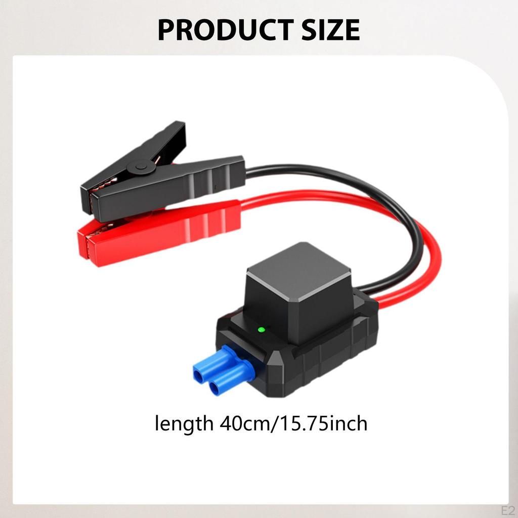 Car Jumper Cable, Intelligent Emergency Cables Clamp Battery Clip, Double Booster