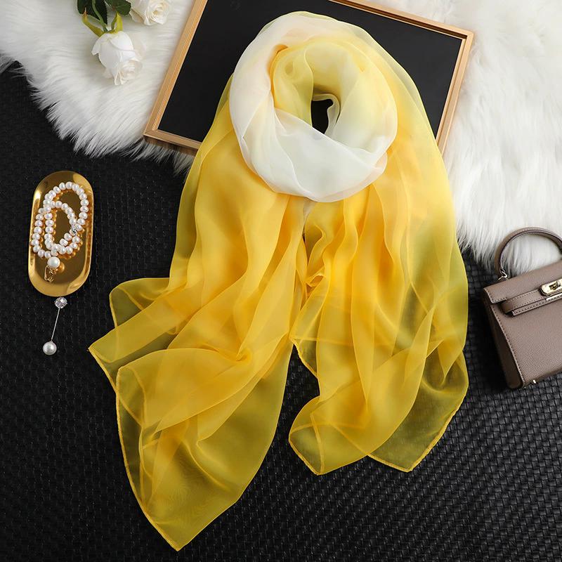 Silk Scarf Folral Women Summer Hijab Sunscreen Bandana Foulard Female Headbanda Warm Pashmina Scarves Echarpe Shawl Large Wrap