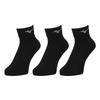 Mizuno Sports Short Ankle Size Cm Socks, 3-Pair Set, Length, 32JXB200, Black/Gray, 25.0-27.0