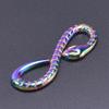 5pcs Color Chameleon Fish Tail Pendant Stainless Steel Charm Diy Jewelry Making Supplies Woman Shell Necklace Charms Accessories