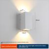 LED Outdoor Four-Leaf Clover Wall Light - Up and Down Beam Decoration for Garden and Exterior Walls.