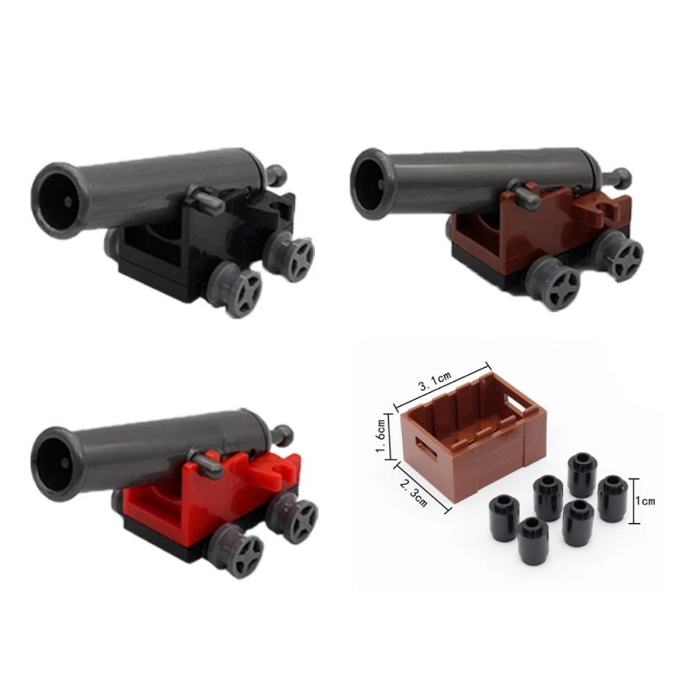 MOC Military Building Blocks Figure Napoleon Wars Soldier Accessories Weapon Cannon Sandbag Army Pirate Mini Brick gift X003 DIY