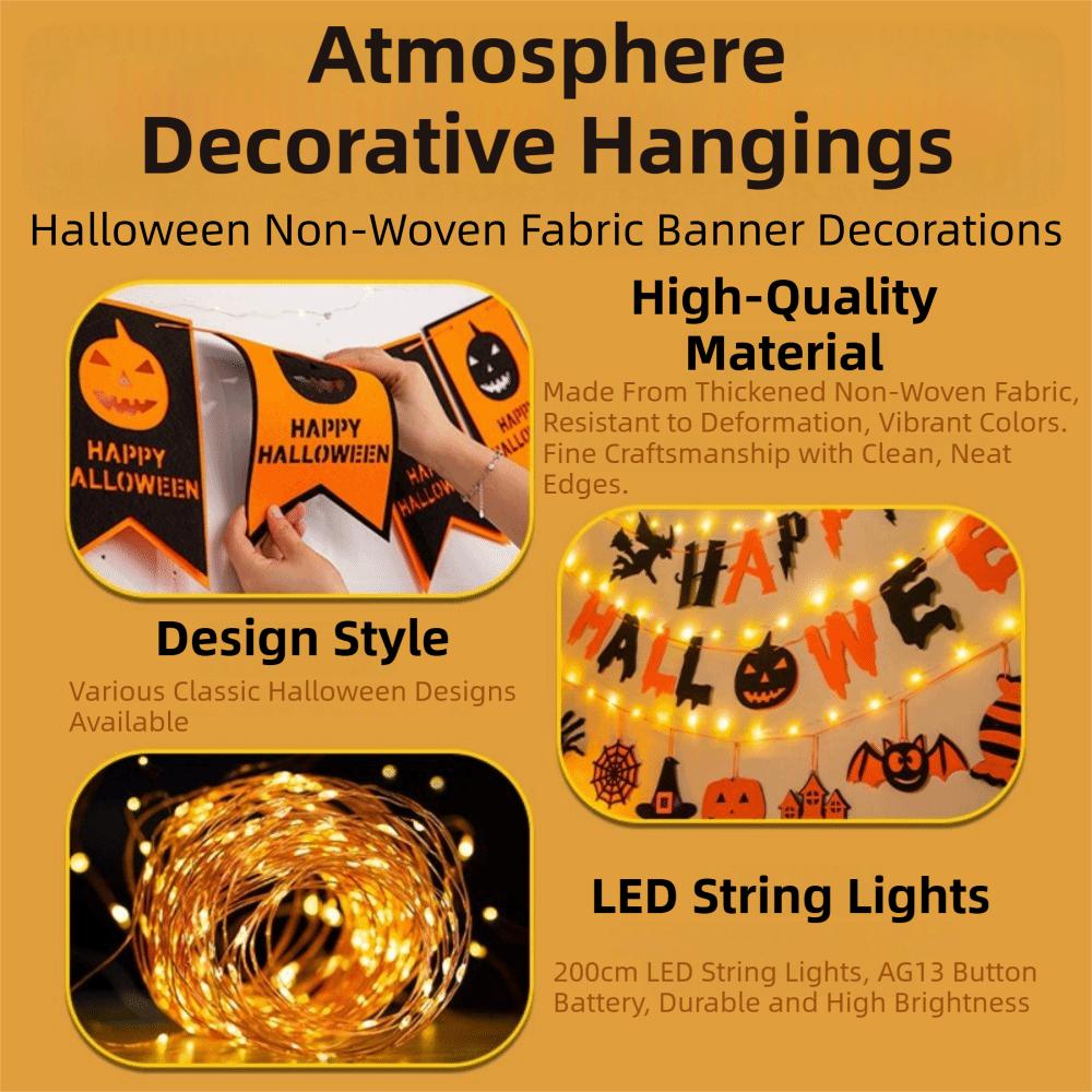 Creative Halloween Hanging Banner DIY Halloween Decorations Festival Atmosphere