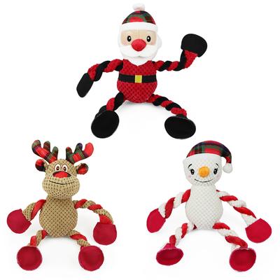 Stoffstreifen Training Weihnachtsgeschenk Samt klingendes Hundespielzeug