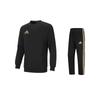 Bluza z okrągłym dekoltem i długim rękawem Prosta Wygodna Modna Długie Spodnie Casualowy Strój Sportowy Strój Unisex ACLLSPS3CS-BG+TR30PT-BG