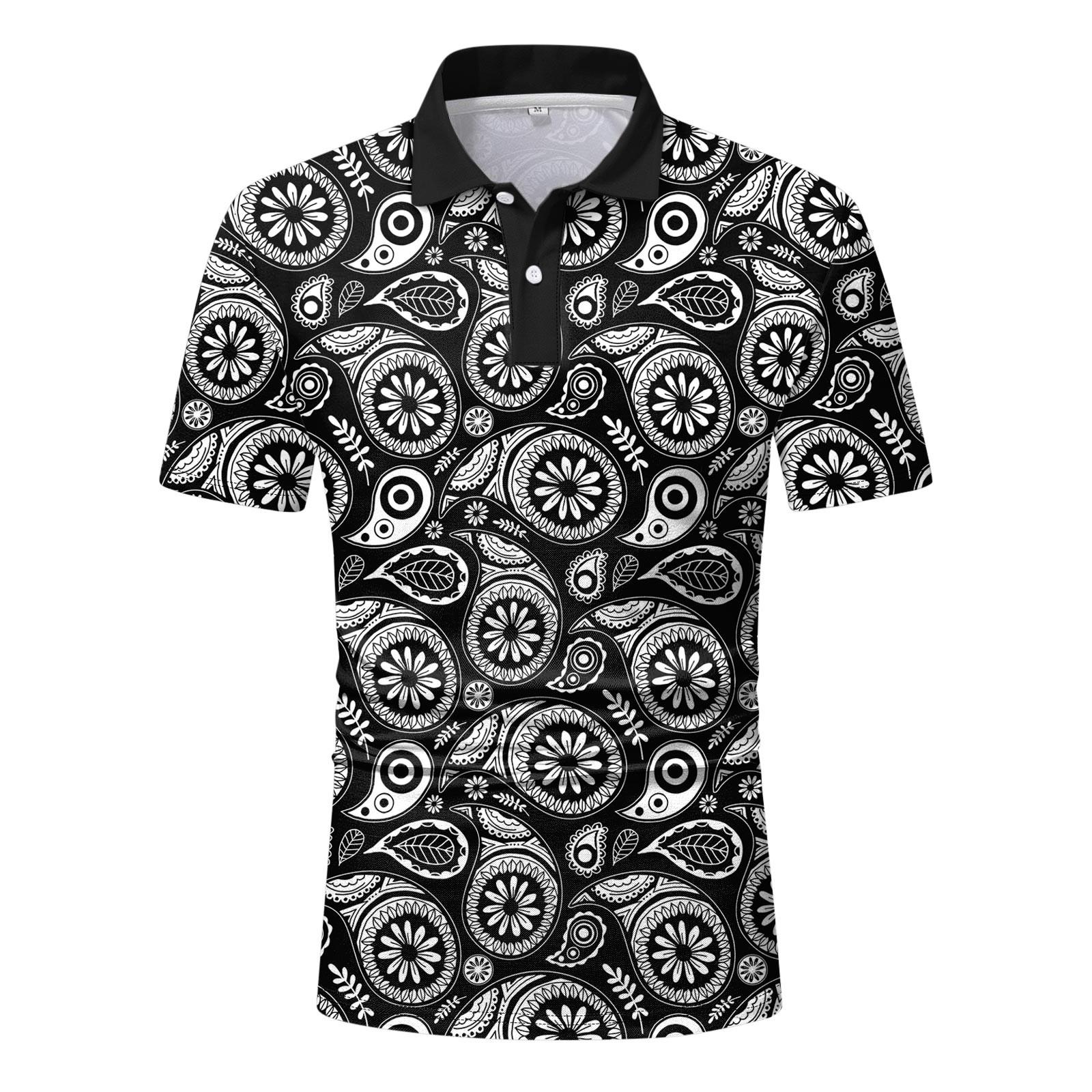 

Мужская летняя спортивная рубашка с короткими рукавами и пуговицами с лацканами, повседневные дышащие удобные топы для гольфа XXL белый