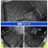Yimeida Floor Mats for Suzuki New Jimny and Jimny Waterproof 3D Car Mats with Rubber Floor 3D TPE Floor Carpets for Jimny Custom Interior Driver and