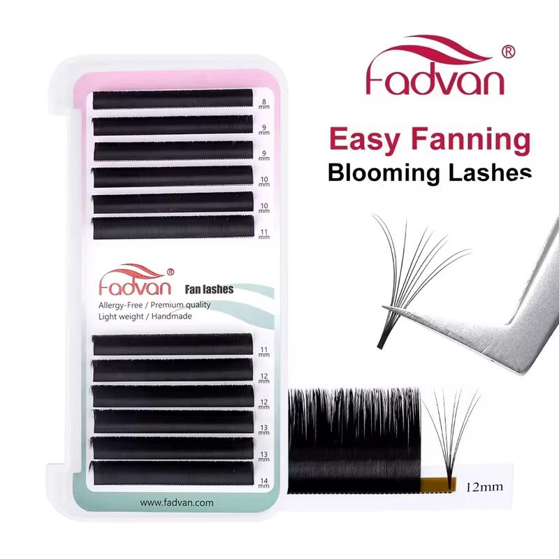 Fadvan Easy Fan Eyelash Extension Soft Faux Mink Lash Russia Volume 1 Second Flare Blooming Eyelash Professional Makeup Supplies