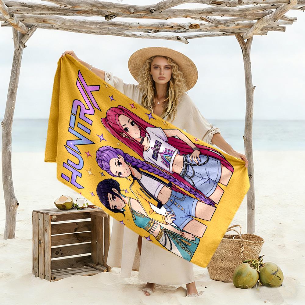 Galactic Fashion Heroes Beach Towel Soft Durable Quick-Dry Comfortable Lightweight