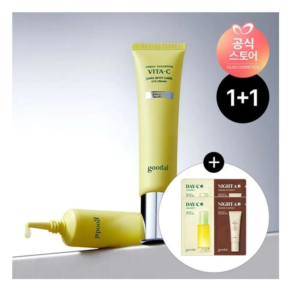 [Goodal] [2EA] Green Tangerine Vita C Dark Circle Eye Cream 30ml [Gift] Green Tangerine Vita C Duo Sachet*2EA