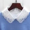 Hollow Lace Chiffon Doll Cotton Fake Collar Blouse Sweater Detachable Shirt Collar False Collar Lapel Women Top Collars Decor