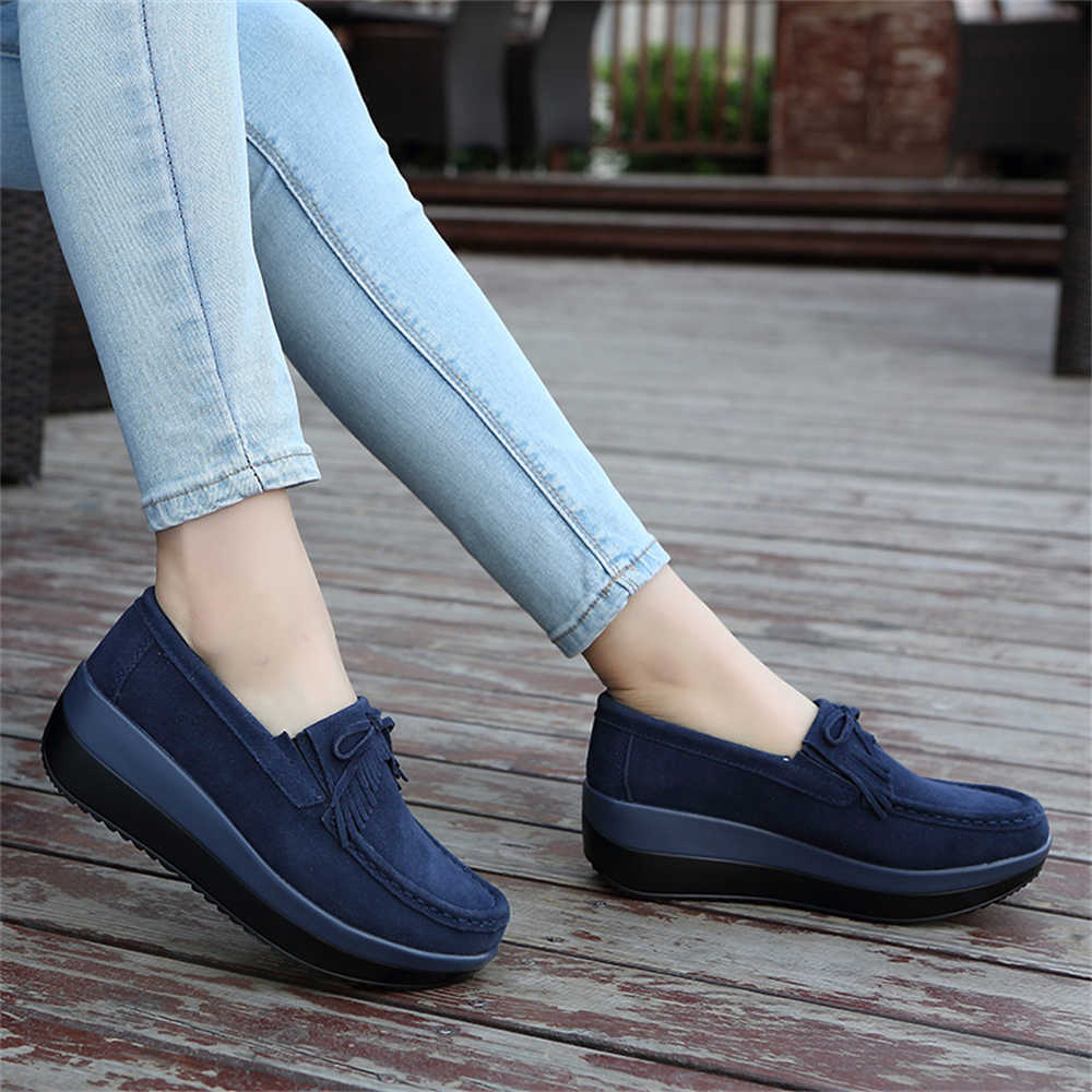 Fashion Without Lacing Wegde Green Sneakers Vulcanize Loafers Womens Shoes Original On The Original Sport Play Sneakeres Suppliers
