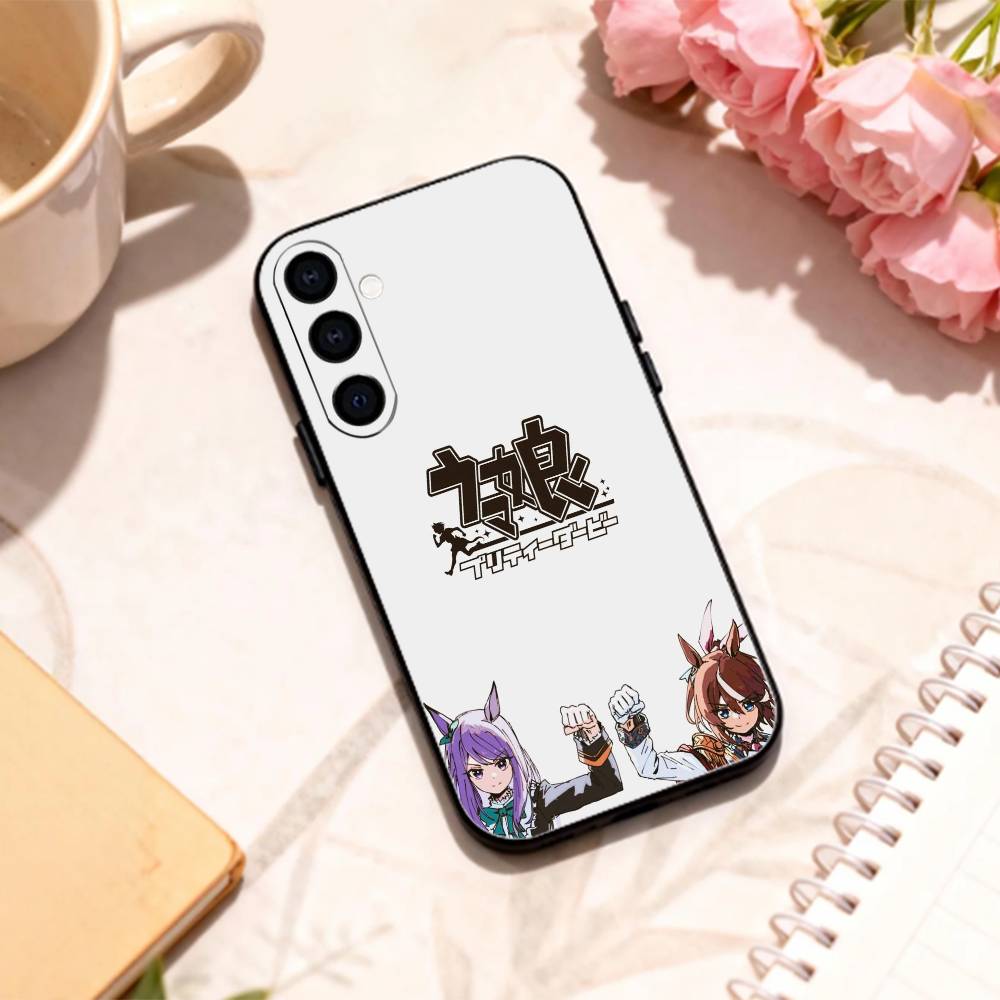 Uma Musume Pretty Derby   Handyhülle Für Samsung Galaxy A73,A72,A71,A70,A53,A52,A51,Andere Weiche Schwarze Hülle