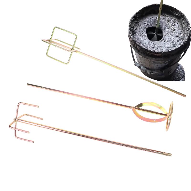 1Pcs Putty Powder Coating Paint Electric Mixer Rod Head Mixing Rod Mixer Drill Paint Stirring Rod Mortar Mixing Paddle