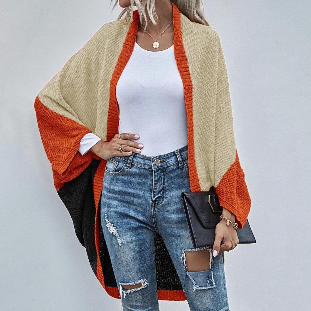 Cárdigan de punto de color informal con temperamento a la moda para mujer