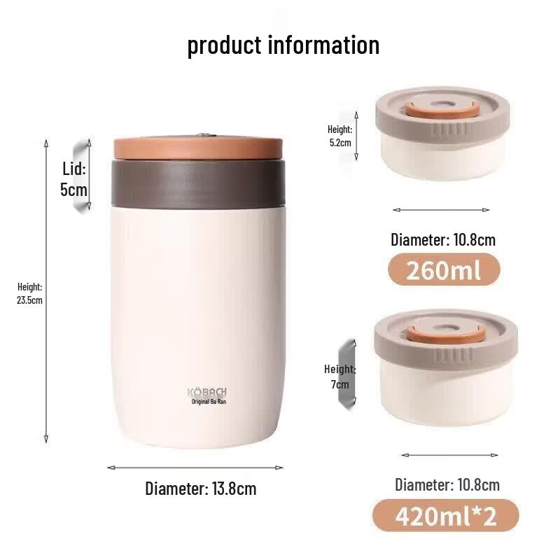 Kangbach Double-Layer Stainless Steel Insulated Lunch Box
