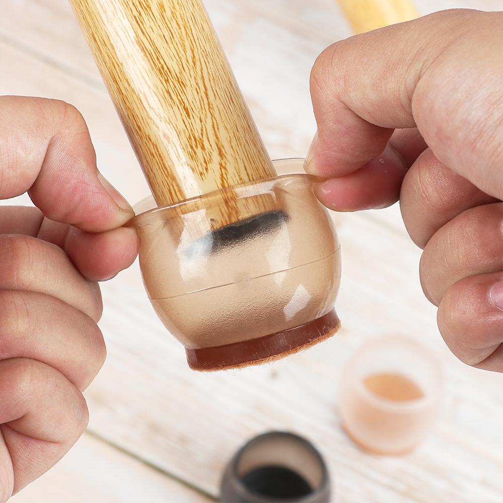 Protector Solid de Podea Gros cu Fețe de Fecltru, Huse pentru Picioarele Mobilierului, Capace pentru Picioarele Scaunelor, Tampoane pentru Masă, Pad Antiderapant