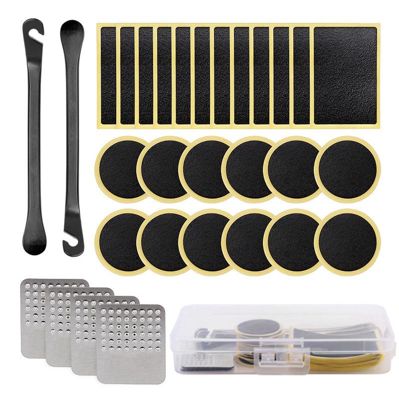Bicycle Glue-free Tire Repair Piece, Tire Pry Rod Repair Set, Bicycle Quick Tool Set Box